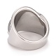 304 Stainless Steel Textured Chunky Ring for Men Women RJEW-B040-22P-3