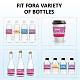 CREATCABIN 100Pcs 4 Styles Happy Birthday Water Bottle Labels Party Decorations Birthday Waterproof Self-Adhesive Stickers Wrappers Wrap Around Stickers for Unisex Shower Gender Reveal DIY-CN0002-09C-4
