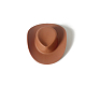 Mini cappello da cowgirl da cowboy western in plastica WG37017-03-1