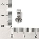 304 ciondolo a forma di spilla con perle a forma di tazza in acciaio inossidabile STAS-D013-03D-P-3