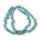 Kunsttürkisfarbenen Perlen Stränge G-Z045-A24-01-3