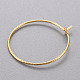 Brass Hoop Earrings KK-T032-005G-4
