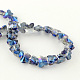 Electroplate Faceted Glass Beads EGLA-R092-01-2