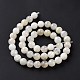 Natürlichen weißen Mondstein Perlen Stränge G-F674-08-8mm-01-3