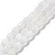 Natural Selenite Beads Strands G-F750-02-2