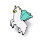 Spilla smaltata unicorno JEWB-E015-03EB-1