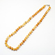 Modische Edelstein Perlenketten NJEW-R211-31-1