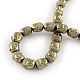 Electroplated Non-magnetic Synthetic Hematite Beads Strands G-R259-47F-2