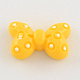 Scrapbook Embellishments Flatback Cute Polka Dot Bowknot Bow Plastic Resin Cabochons CRES-Q125-09-1
