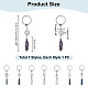 NBEADS Crystal Keychain Hamsa Charm KEYC-NB0001-49-2