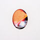 Cabochons ovales en verre imprimé  X-GGLA-N003-20x30-D02-1