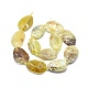 Ópalo hebras de perlas naturales de color amarillo G-O179-J09-2