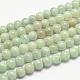 Chapelets de perles de jadéite naturelle G-P204-05-6mm-1