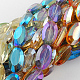 Chapelets de perles en verre électroplaqué EGLA-S059-22x14mm-M-1