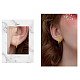 Boucles d'oreilles demi-créoles en argent sterling shegrace 925 JE906A-6