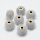 Perle europee fatte a mano in pelliccia di visone OPDL-S089-02D-2