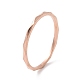 女性用ステンレス製ひし形指輪201個  ローズゴールド  内径：17mm RJEW-I089-52RG-1