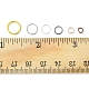 60g Emsemble de 6 styles d'anneaux de jonction ouverts en laiton et fer  DIY-FS0004-11-6