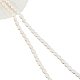 Nbeads 2 fili 2 stili fili di perle d'acqua dolce coltivate naturali PEAR-NB0002-07-7