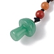 7 porte-clés en perles de pierres précieuses chakra KEYC-F036-01B-2