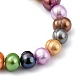 Natürliche kultivierte Süßwasserperlen Perlen Armbänder BJEW-JB05434-03-2