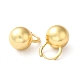 Brass Round Ball Hoop Earrings for Women EJEW-Q024-03G-2