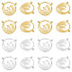 Unicraftale 20pcs 2 couleurs 304 pendentifs en acier inoxydable STAS-UN0044-38-1