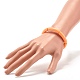 Perles de tube incurvées acryliques de couleur bonbon bracelets extensibles pour femmes BJEW-JB07312-5