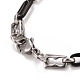 304 collar de cadenas de eslabones ovalados de acero inoxidable STAS-E160-21EBP-3