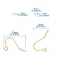 Crochets de boucles d'oreilles en fer IFIN-TA0001-21-9