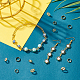 Hobbiesay 60 pz 4 cornici di perline in ottone stile KK-HY0001-37-5