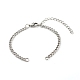 304 fabrication de bracelet chaînes torsadées en acier inoxydable X-AJEW-JB01064-1