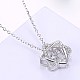 Cute Sterling Silver Pendant Necklaces NJEW-BB29122-1