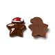 Weihnachtliche Cabochons aus undurchsichtigem Harz RESI-K019-36-2