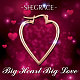 SHEGRACE 925 Sterling Silver Heart Hoop Earrings JE625B-4