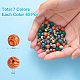 280 pièces 7 couleurs de perles de malachite synthétiques G-SZ0001-98B-2