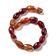 Fili di perline agata rosso naturale G-P520-C21-01-3