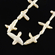 Fili di perle incrociate di perle barocche naturali Keshi PEAR-Q004-23-1