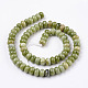 Chapelets de perles de jade naturel G-O162-04-5x8mm-2