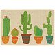 SUPERFINDINGS 40x60cm Home Door Mat with Non Slip Rubber Backing Cactus Ultra Absorb Mud Easy Clean Doormat for Outdoor Indoor Garage Entrance AJEW-WH0142-018-1