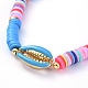 Handmade Polymer Clay Heishi Bead Stretch Bracelets BJEW-JB05076-05-2