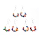 (vente de bijoux fêtes d'usine) boucles d'oreilles pendantes EJEW-E255-C01-2