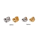 800Pcs 4 Style Brass Ear Nuts KK-LS0001-23-4