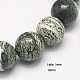 Brins de perles de jaspe en argent naturel G-G212-10mm-35-1