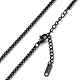 304 Box-Halskette aus Edelstahl für Männer und Frauen NJEW-K245-020D-2