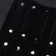 ベロアリングディスプレイ  真鍮パーツ  長方形  ブラック  64.5x58.2x2cm RDIS-P001-01-4