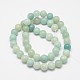 Redondas hebras de perlas naturales amazonite X-G-I183-02-10mm-2
