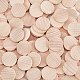 NBEADS 100 Pcs Unfinished Round Wooden Discs WOOD-WH0030-12-5
