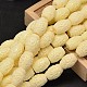 Dyed Carved Column Synthetic Coral Beads Strands CORA-O003-16-1