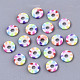 Rainbow Color Handmade Polymer Clay Beads Strands CLAY-R091-6mm-02-3